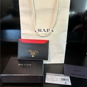 Authentic Prada card case